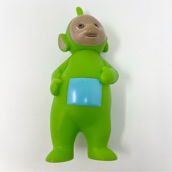 Vintage Hasbro Teletubbies Dipsy Vinyl Figurine 1998 Green Character - Picture 3 of 5